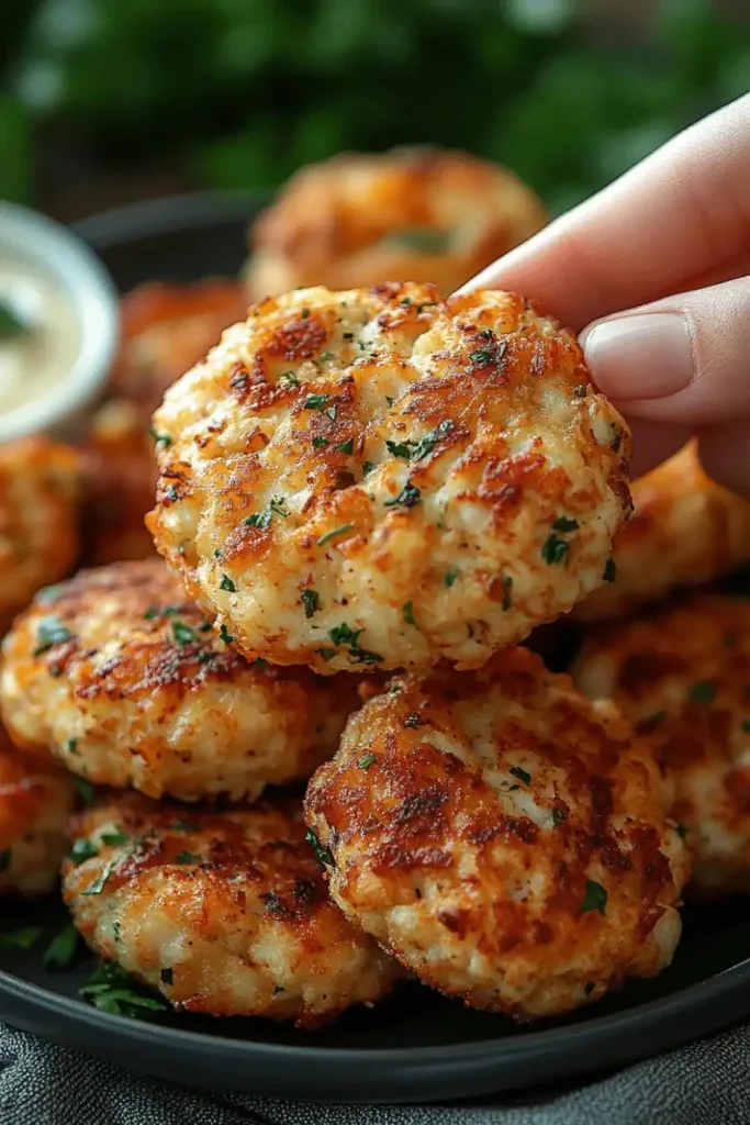 Chicken Fritters Recipe look 2
