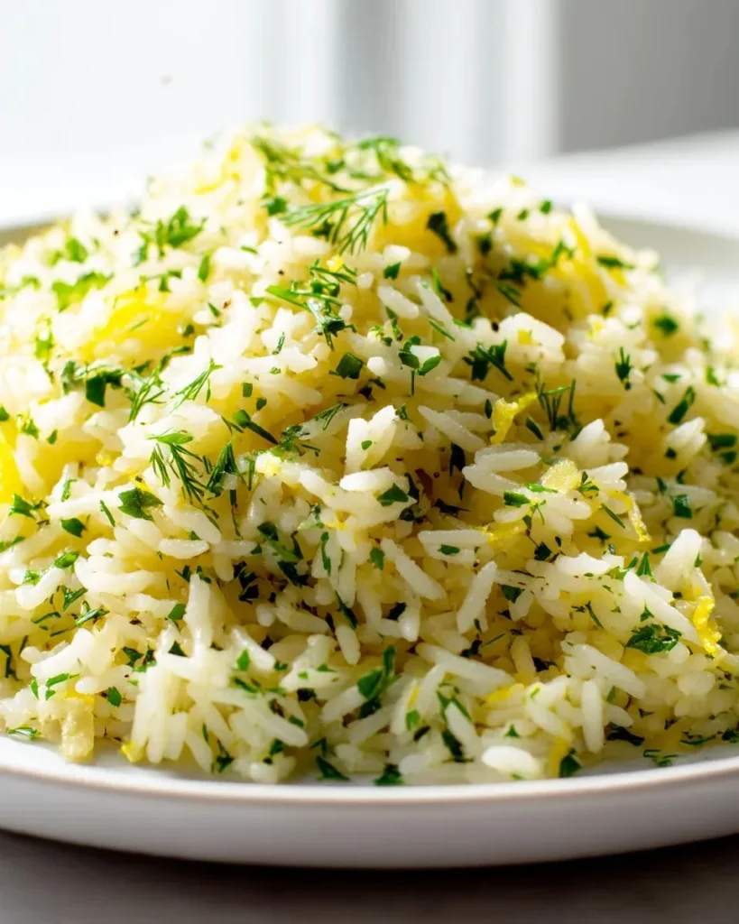 Greek lemon Rice Recipe look