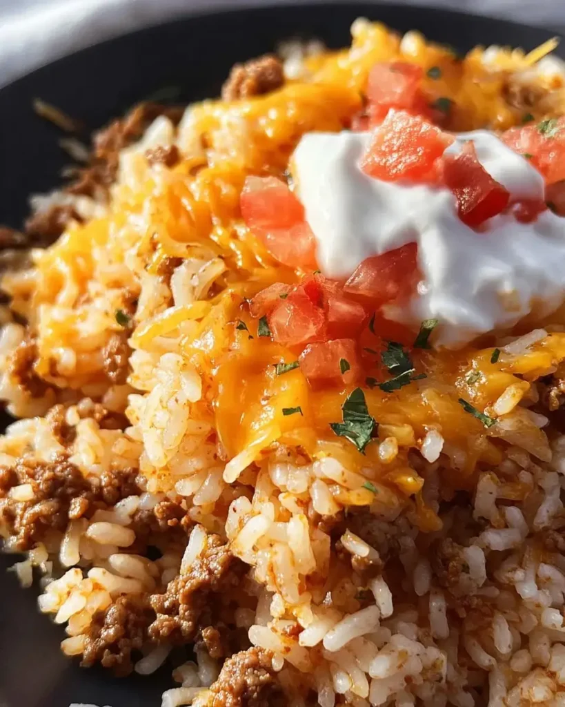 Taco Rice Casserole Recipe recipe