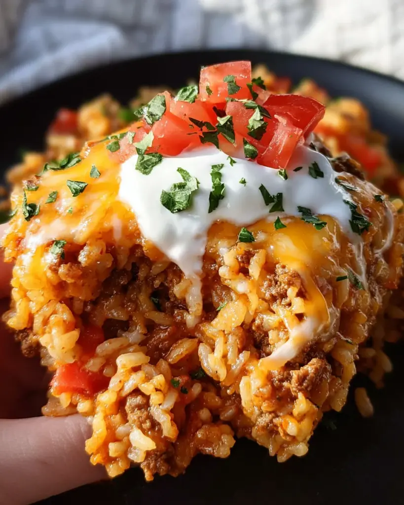 Hearty Taco Rice Casserole Recipe