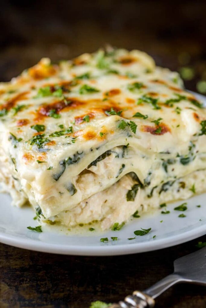 Creamy White Chicken Lasagna