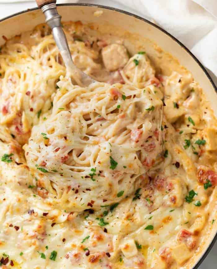 chicken spaghetti recipe look