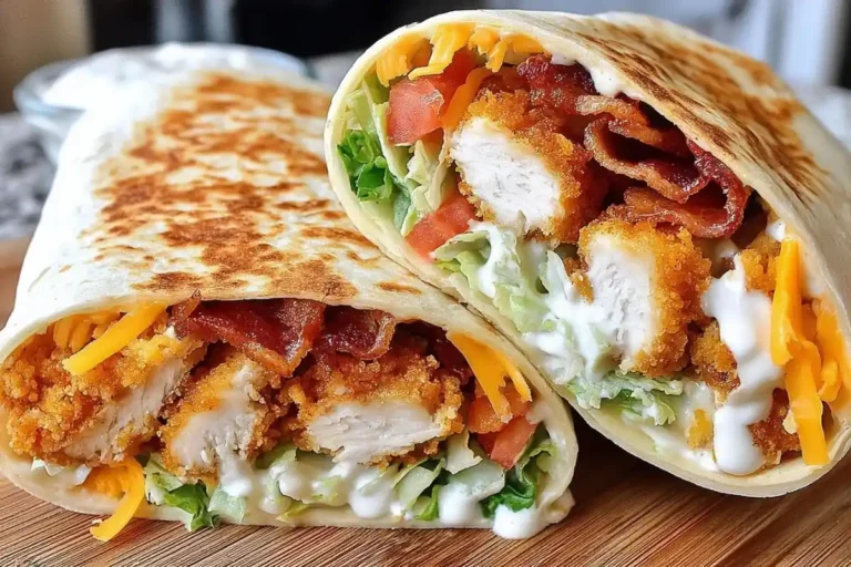 crispy chicken bacon ranch wrap