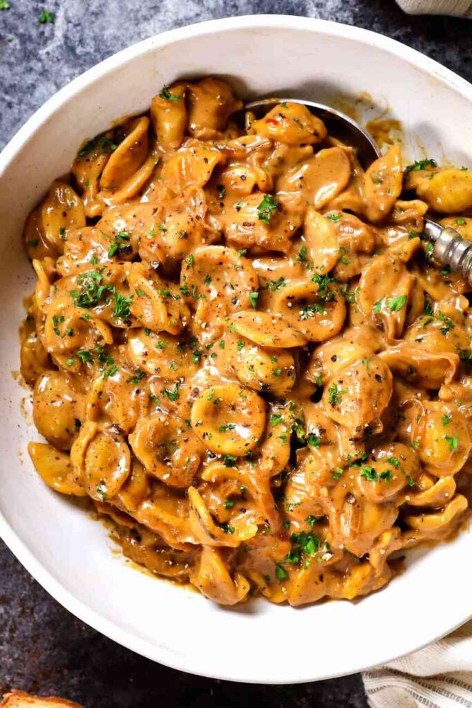 French onion pasta recipe look