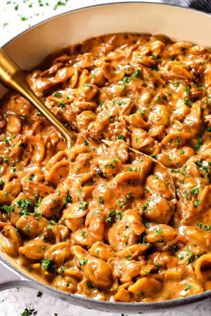 French onion pasta recipe look