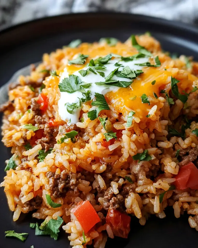 Hearty Taco Rice Casserole Recipe look