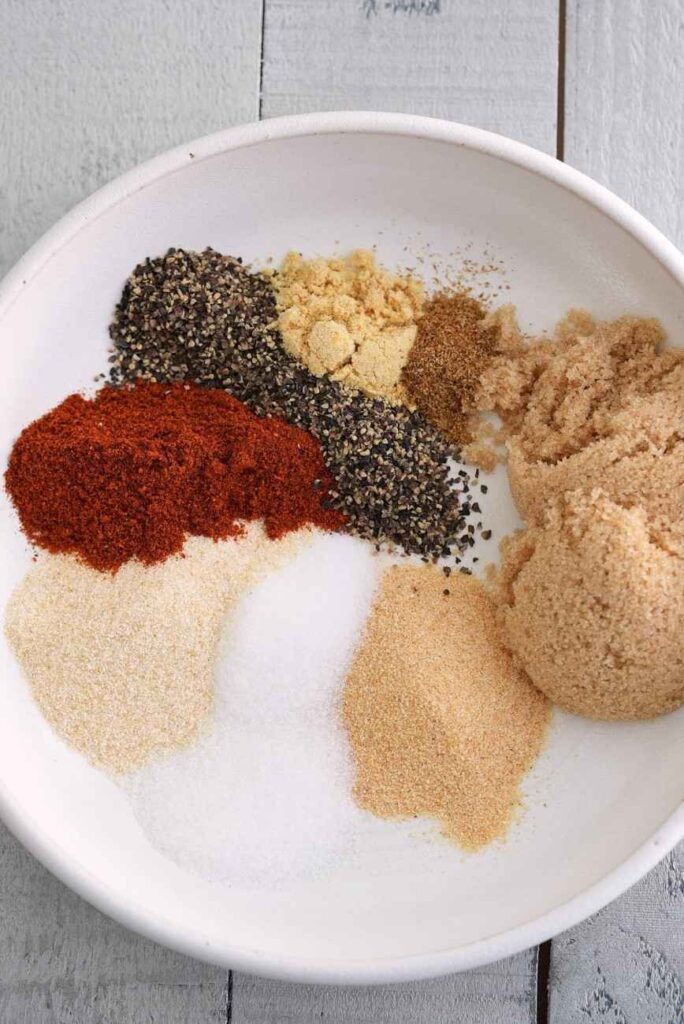 Ingredients in Salmon Seasoning Recipe look