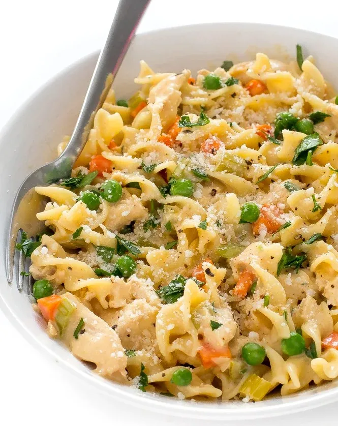 Creamy Chicken Pot Pie Pasta Recipe