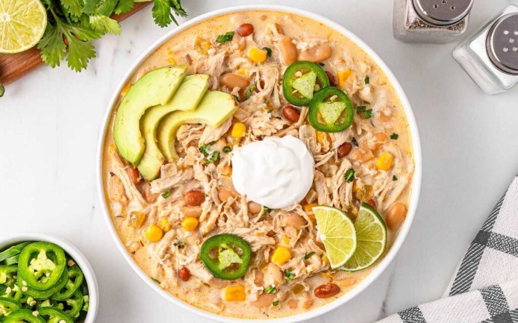 white chicken chili crockpot