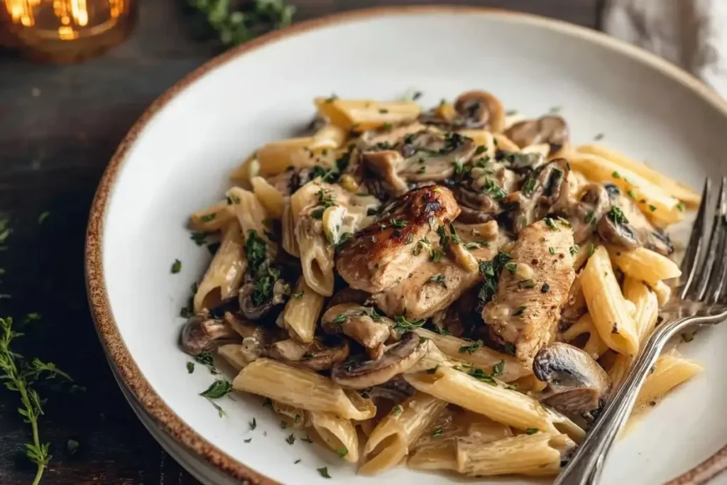 Easy Chicken and Mushroom Pasta recipe