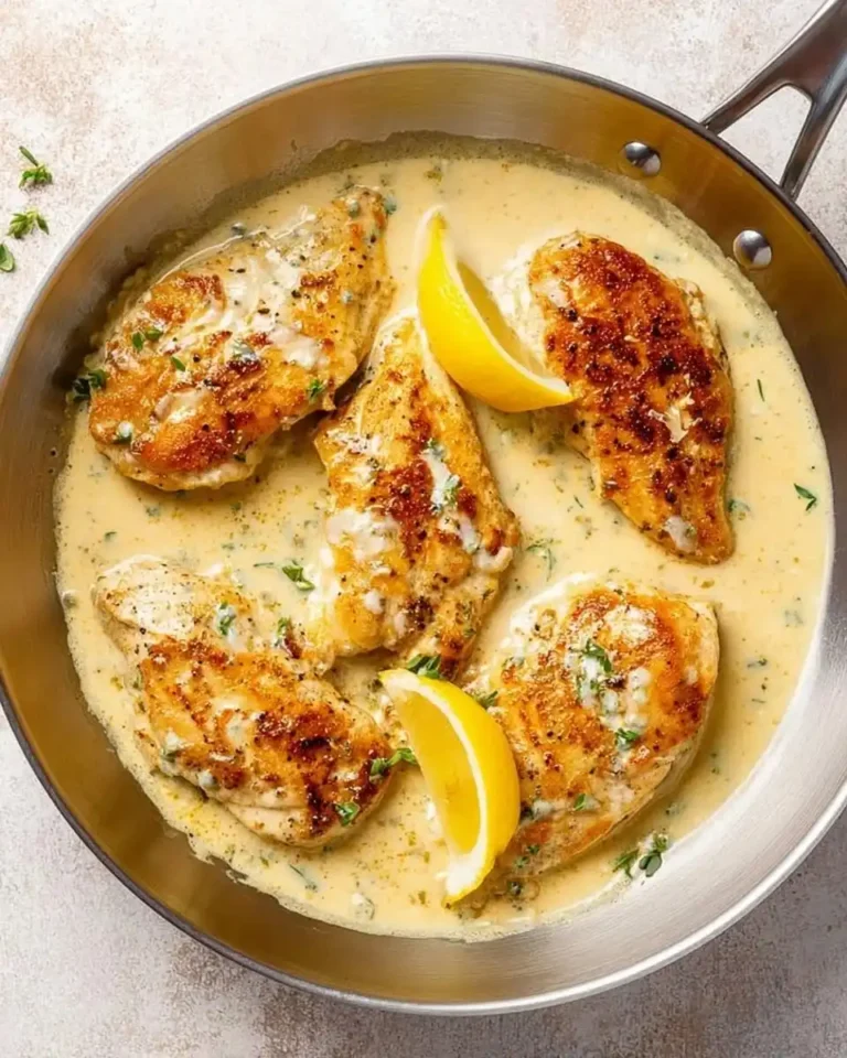 Creamy Lemon Chicken look