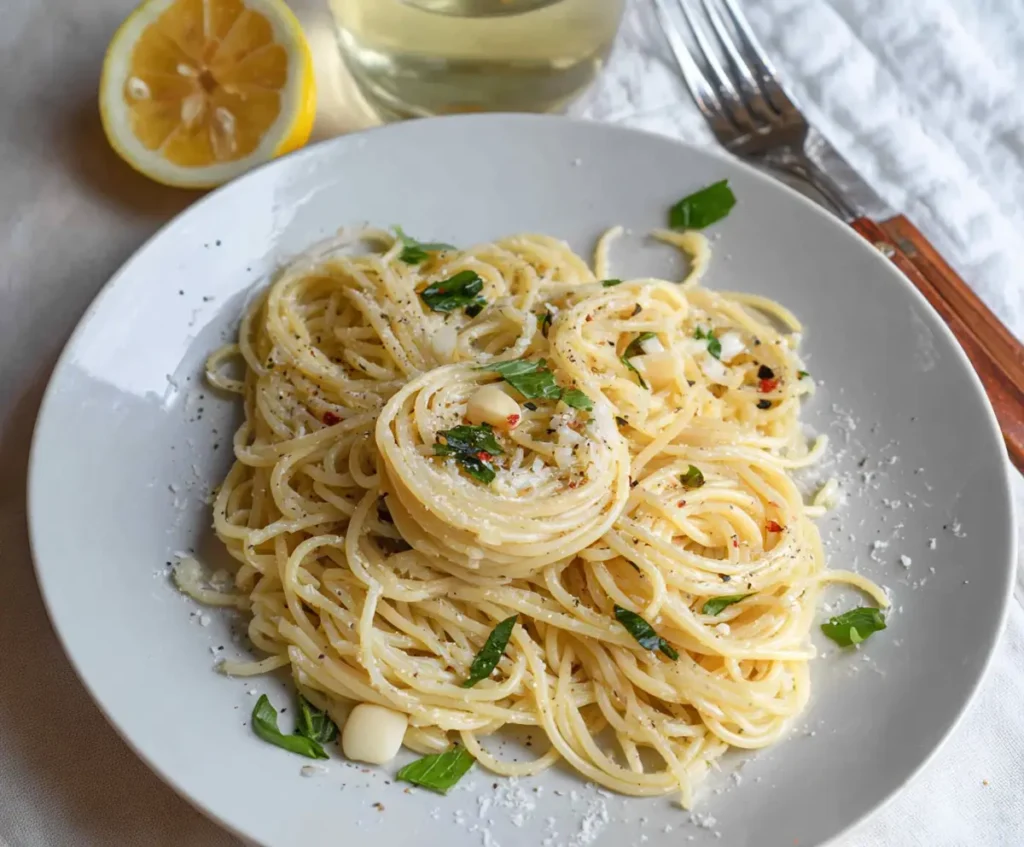Lemon Butter Garlic Pasta recipe