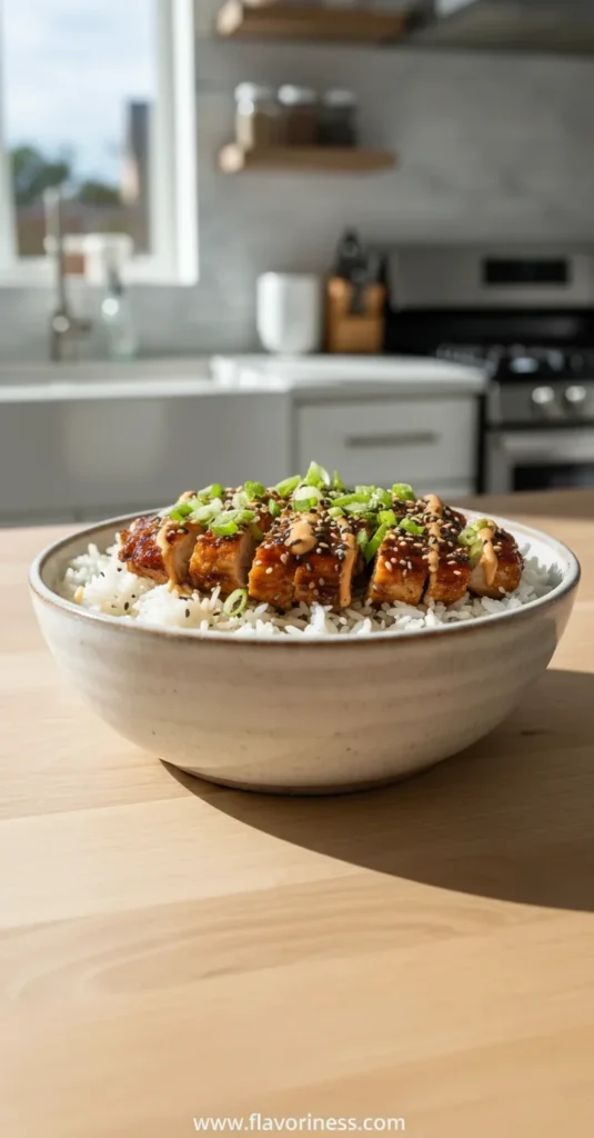 Sticky Chicken Rice Bowls