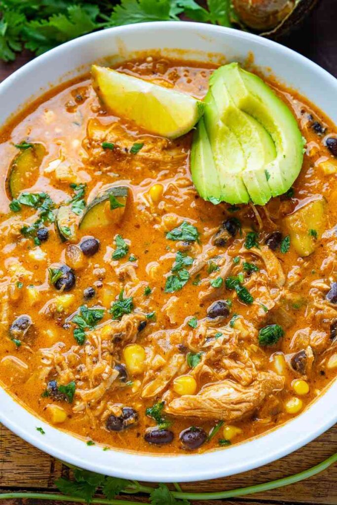 Chicken enchilada soup
