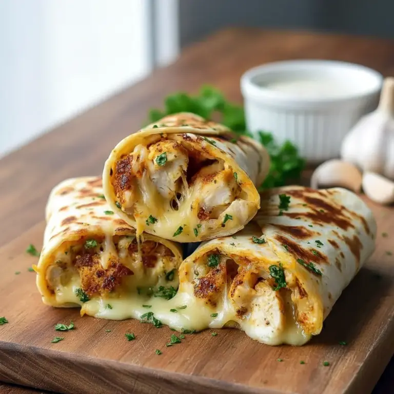 Garlic Chicken Wraps