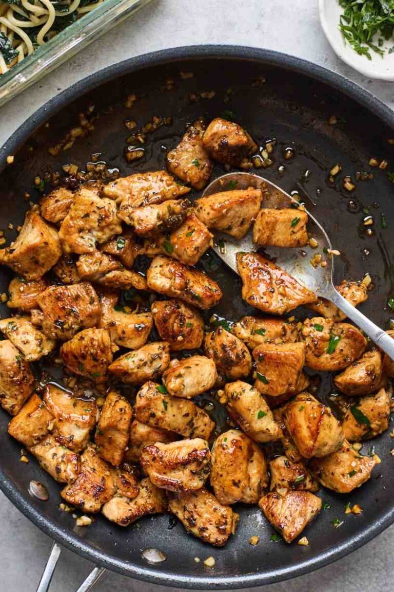 Garlic chicken bites recipe