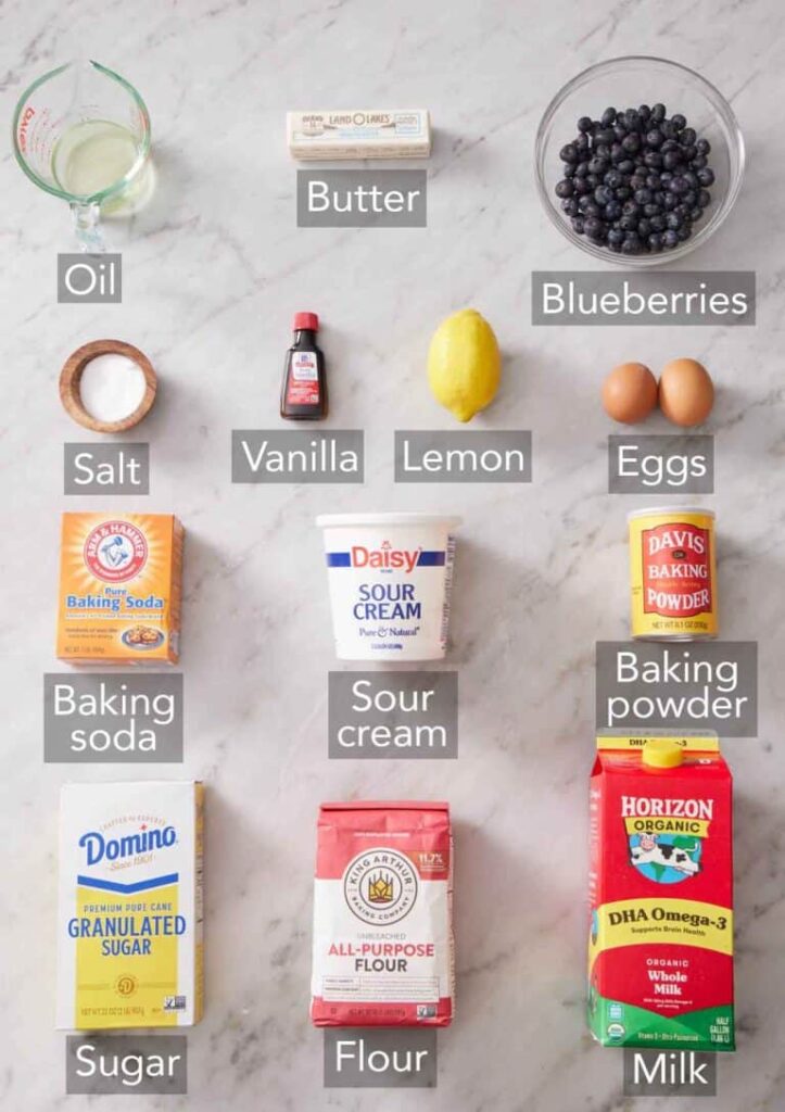 lemon blueberry muffins recipe Ingredient