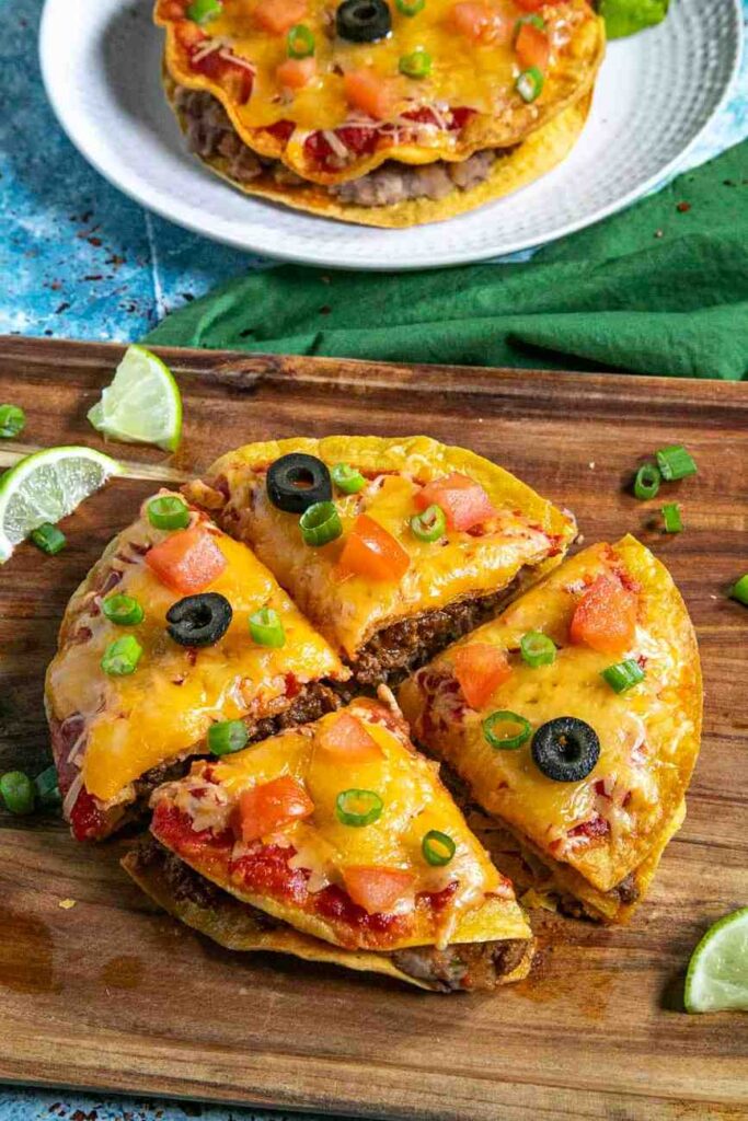 Mexican pizza recipe look