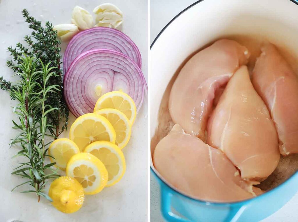 poached chicken breast recipe look