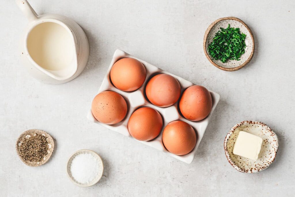 scrambled eggs step