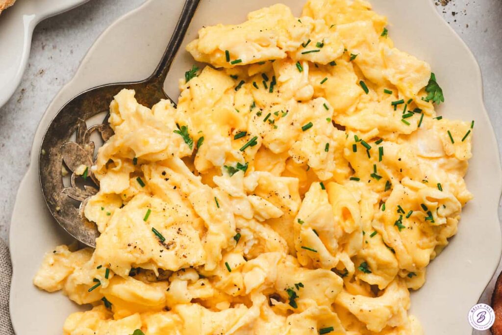 scrambled eggs look
