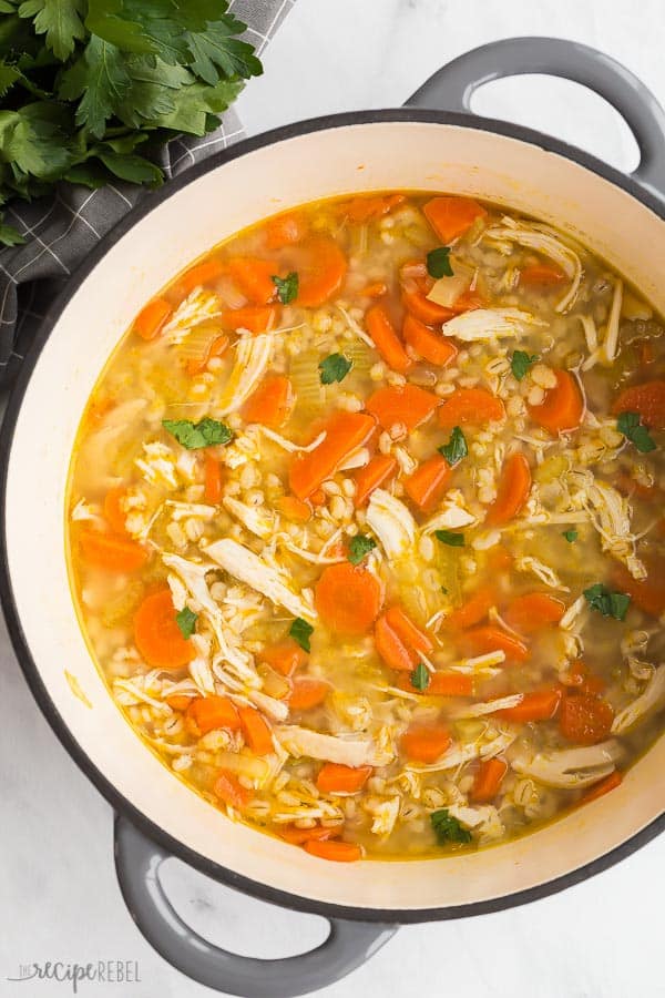 chicken barley soup recipe