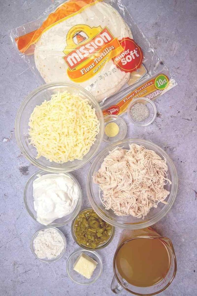 chicken-enchiladas-ingredients  RECIPE