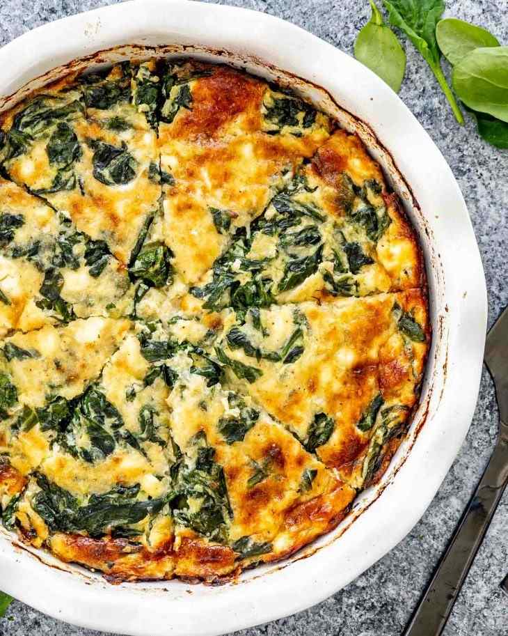 crustless spinach quiche recipe