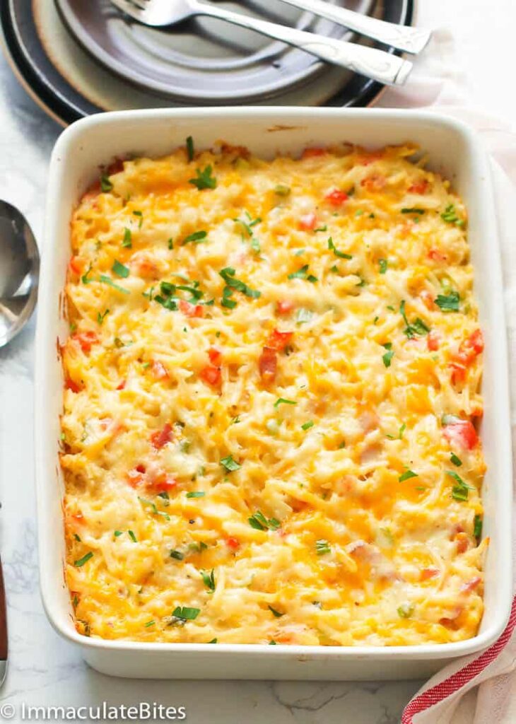 hash brown breakfast casserole recipe look