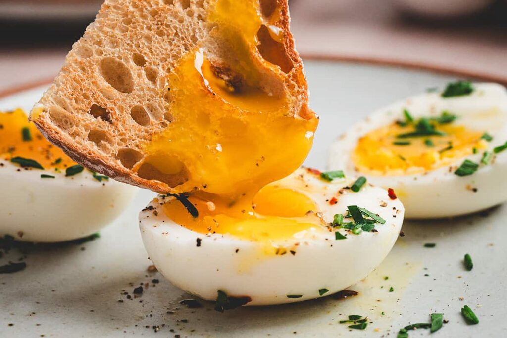 jammy eggs recipe look