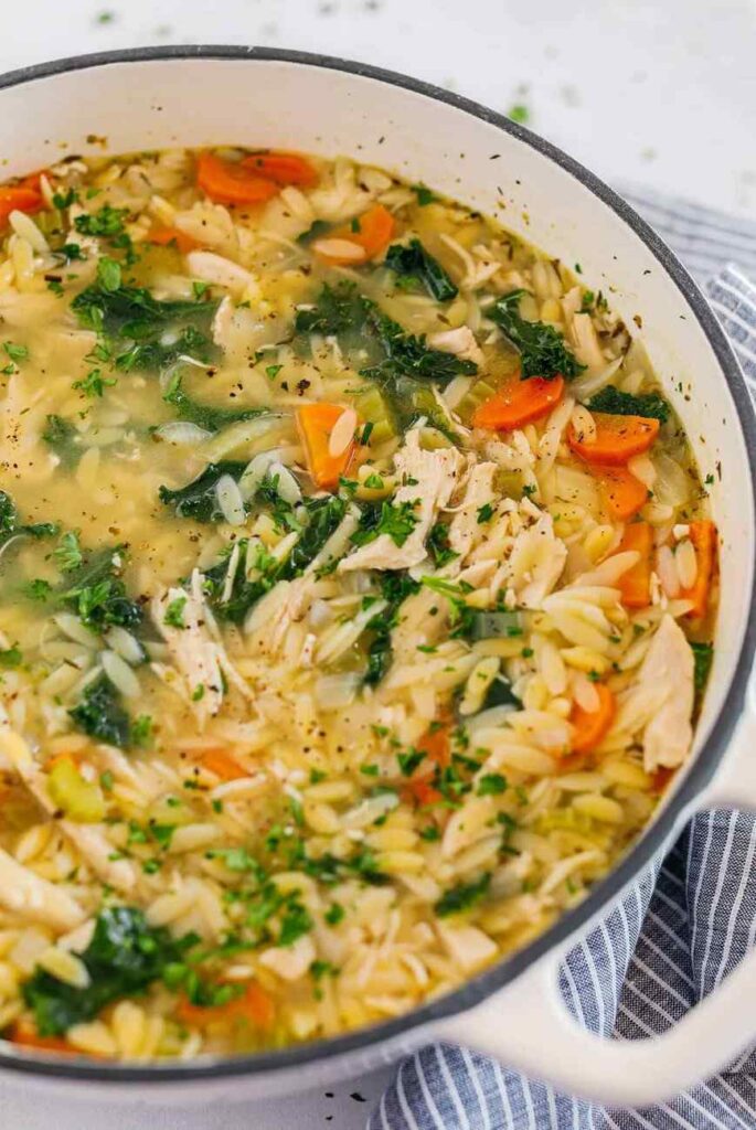 lemon chicken orzo soup recipe