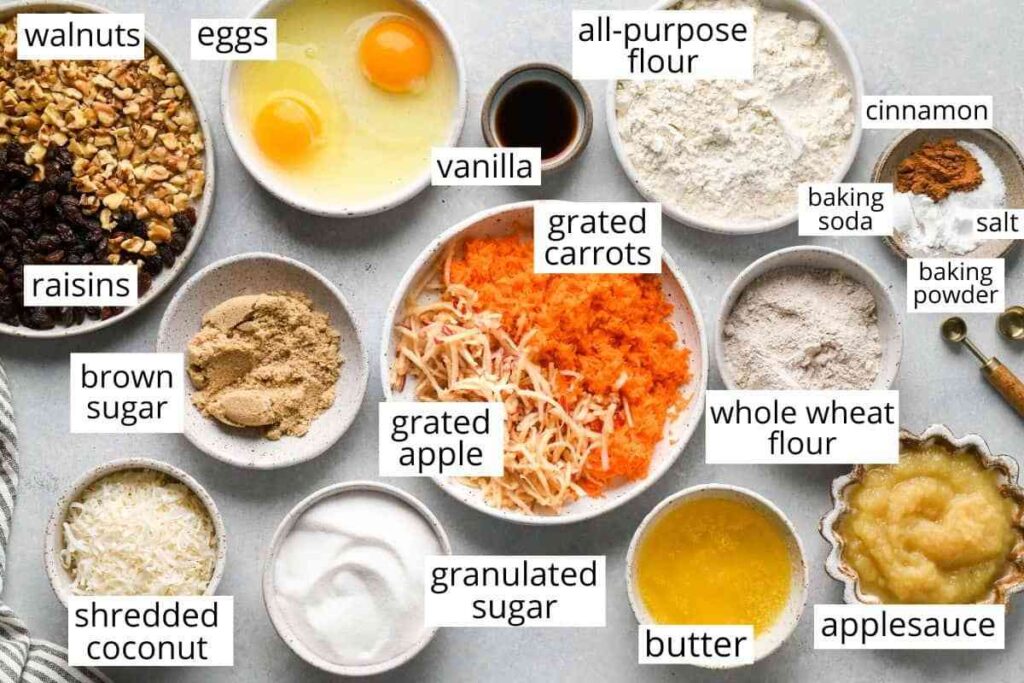 morning glory muffins recipe ingredients
