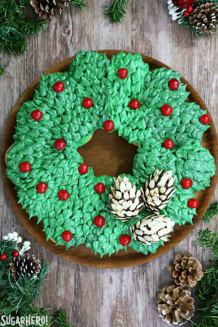 pull-apart cupcake wreath cake recipe