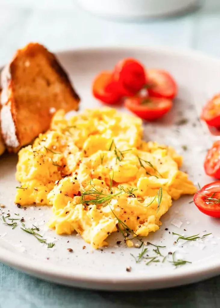 scrambled eggs breakfast recipe